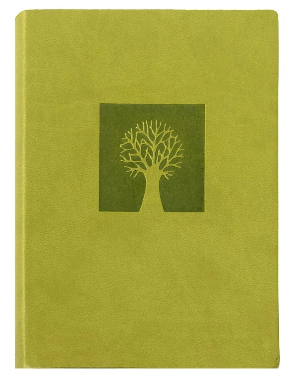 Eccolo Lime Green Tree-Emblem Journal 5 X 7
